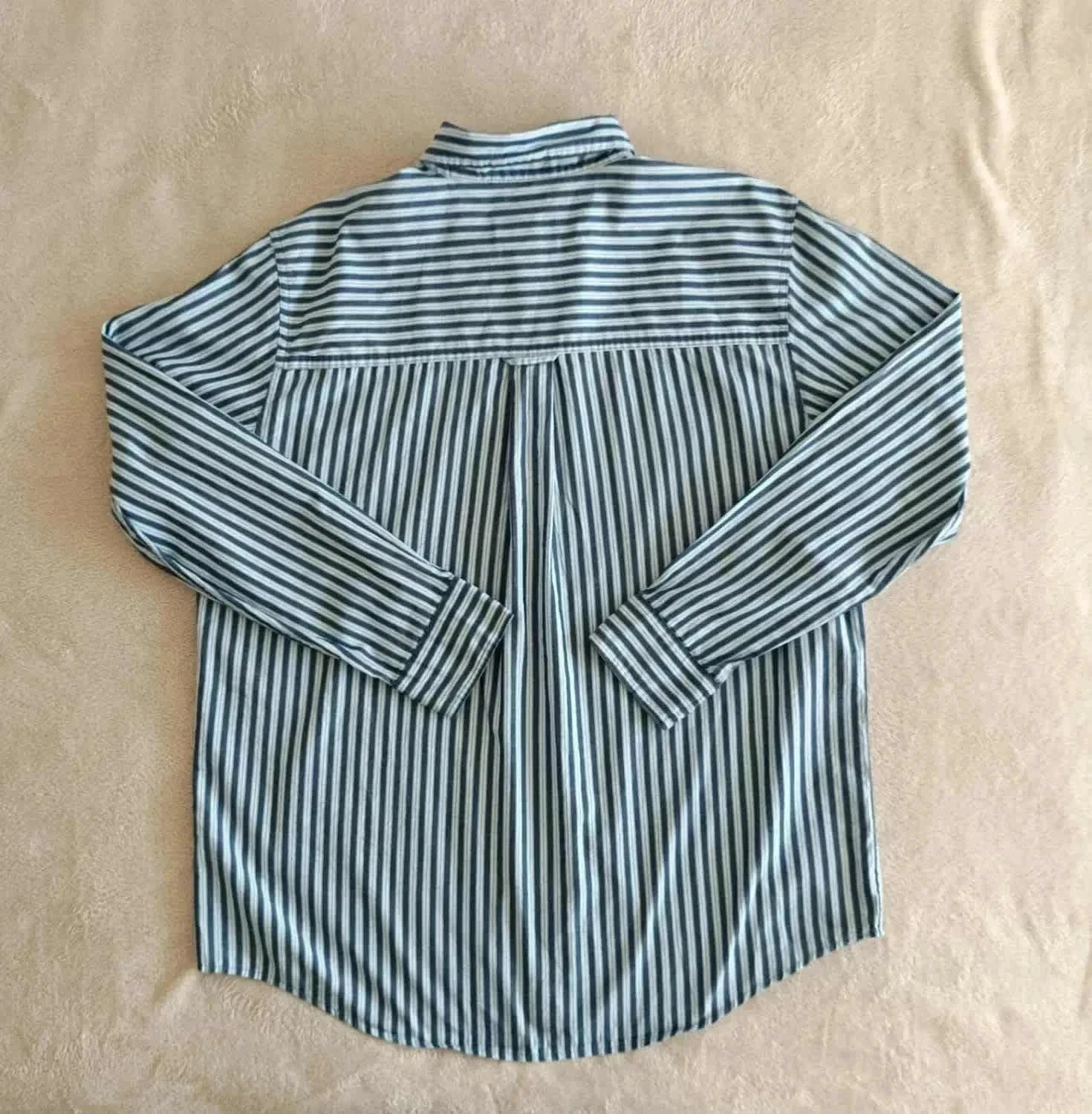 Chaps blue white stripes shirt Size L – photo 3